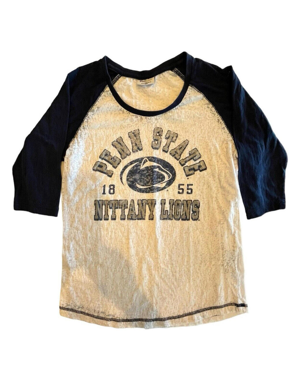 Penn State Pro Edge Women T Shirt Blue White Semi Sheer Sz S 3-5